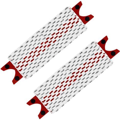 2-Piece Double-Snap Mop Head Replacement Cloths, Flat Mop Cloths, Mop Head Replacement Cloths, Suitable for Vileda Flat Mop Cloths, Quick-Drying, Machine Washable, Reusable (1/5)