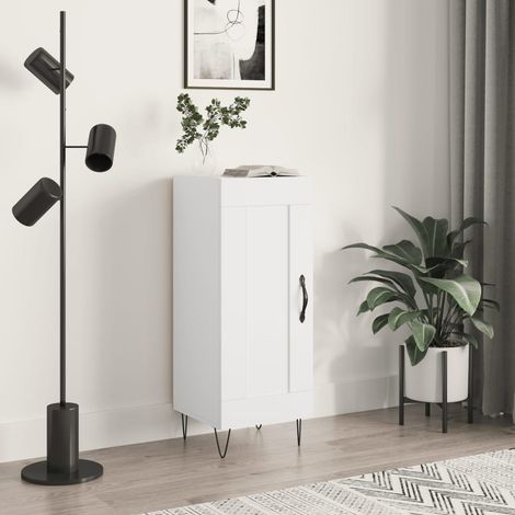 Sideboard Weiß 34,5x34x90 cm Holzwerkstoff