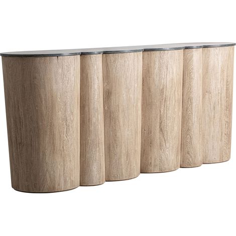 Comptoir de bar contemporain en bois d'acacia finition naturelle - Brun acacia naturel clair (1/5)