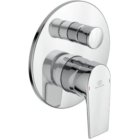 Mezclador monomando de bañera/ducha empotrado en latón cromado -  Ideal Standard Ceramix