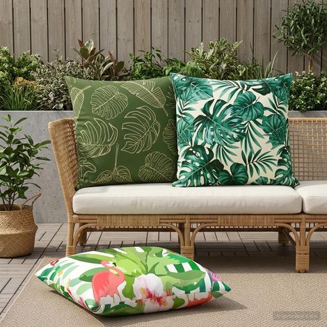 Housse de coussin 2 pcs HEERLEN Multicolore 65 x 65 cm (1/5)