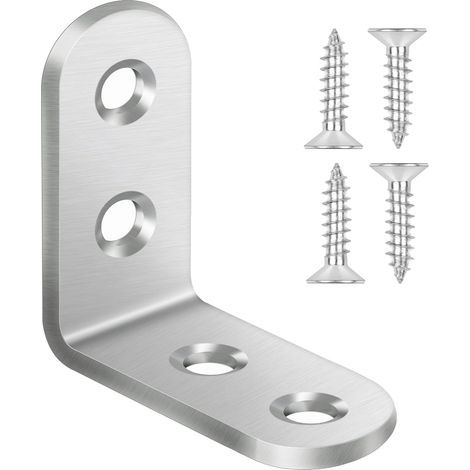 20 Stück Edelstahl-Befestigungswinkel 40x40x16mm, 90-Grad-Winkel aus Stahl, Regalwinkel, Eckwinkel, zur Befestigung und Reparatur von Möbeln, Verstärkung von Verbindungen (1/5)