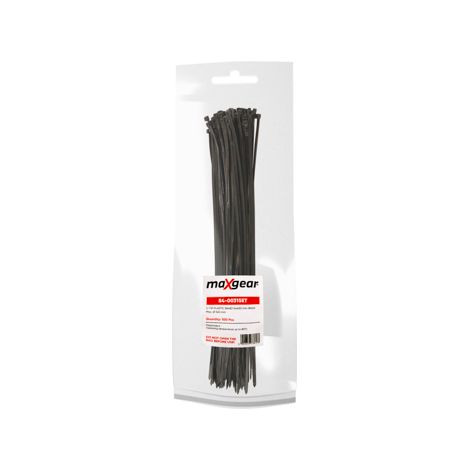 BANDE PLASTIQUE MAXGEAR 5X450 (100 PCS) NOIRE