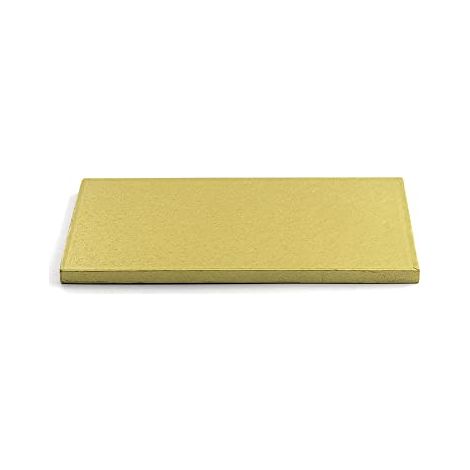 Decora 0931709 Sottotorta Rettangolare 30 X 40 X H 1,2 CM, Cartone, Oro (1/4)