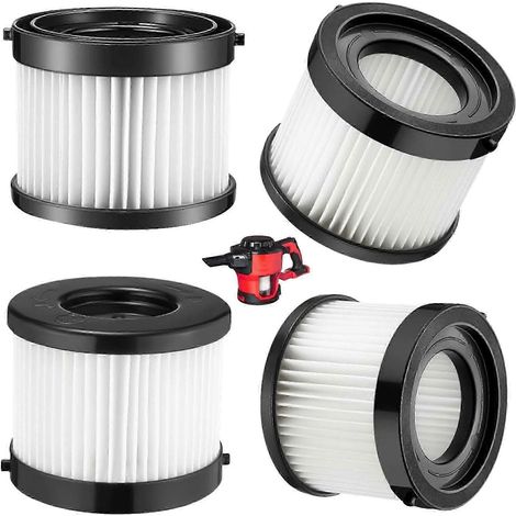 Lot de 4 filtres HEPA compatibles avec les aspirateurs compacts M18, 49-90-0160 (1/4)