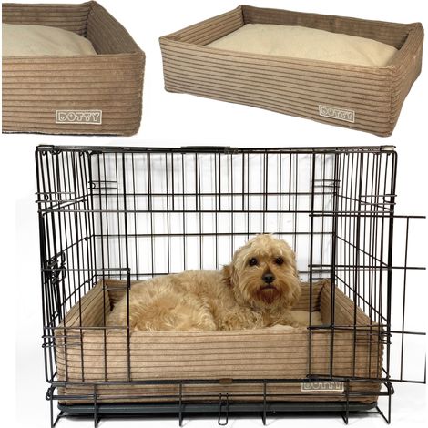Cama para jaula de perro, cojín, cama para transportín, pana 60x40 (1/5)