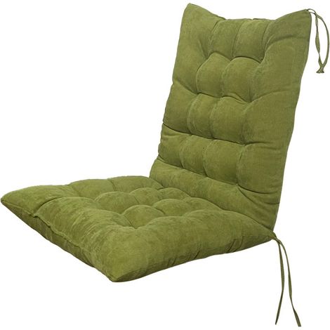 Coussin de chaise à compression sous vide Amazon transfrontalière en velours côtelé, coussin combiné pour chaise de bureau/tabouret d'étudiant (vert olive, 45100) (1/5)