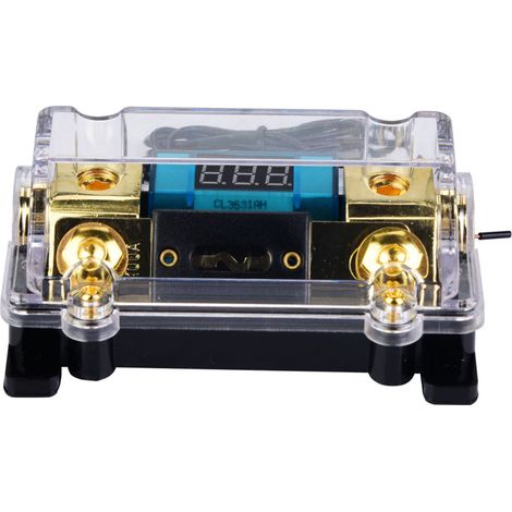 Bloc de distribution de fusibles et disjoncteurs numériques 24 V 100 A pour autoradio avec écran LCD