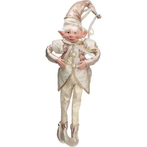 Elfo tessuto champagne cm 22x13h66