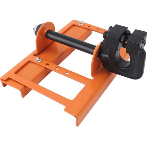 Scierie verticale à chaîne avec guide de coupe pour bois, mini-scierie portable, accessoire de scie à chaîne, coupe guidée pour les constructeurs et les menuisiers, orange (1/5)