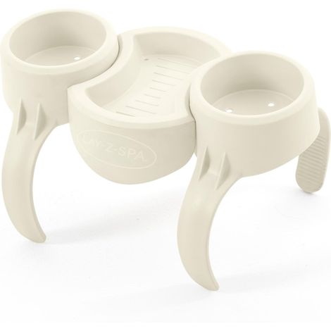 Bestway LAY-Z-SPA Pool Whirlpool Getränkehalter Becherhalter Poolbar Ablage Zubehör Set 35 x 2,32 x 20,5 cm, Weiß