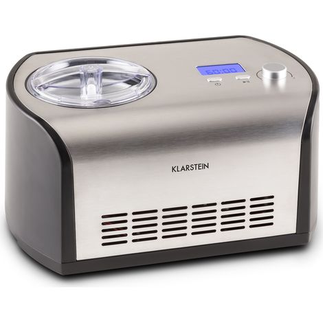Klarstein Snowberry & Choc máquina helados casera heladera eléctrica 135 W acero
