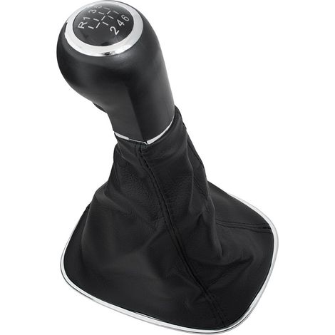 Opel Corsa D 2006- Pomello del cambio NERO + GUARNIZIONE 6 MARCE (1/5)