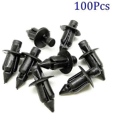 100 clips de fixation en plastique pour carénage de vélo, rivets à expansion, clips de fixation pour Honda, vis à pression, clips pour voiture (1/5)