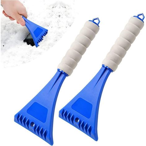 2er Set Autoscheiben Schneeschaufel mit Schaumstoffgriff, robust und langlebig (1/5)