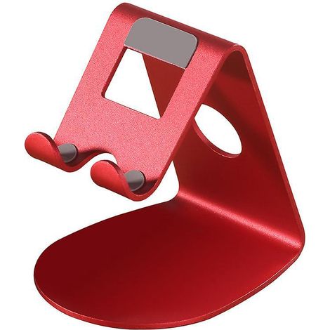 rouge-support Tlphone, Dock Tlphone - Support Tlphone Bureau Pour Iphone 14 Pro Max Plus, 13/12/11 Pro Max, Mini Xs Max Xr X 8 7 6, Huawei, Samsun (1/4)