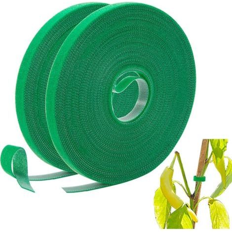 Attaches de Jardin pour Plantes Bande de Fixation Réutilisable 1.5cm1m de Large pour Plantes Grimpantes Longueur 2 pinces (1/4)