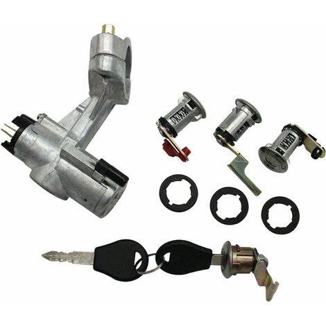 Barillet d'allumage et contacteur pour Nissan Patrol GQ Y60 2 portes & Barn 88-98, jeu de 4 serrures (1/5)
