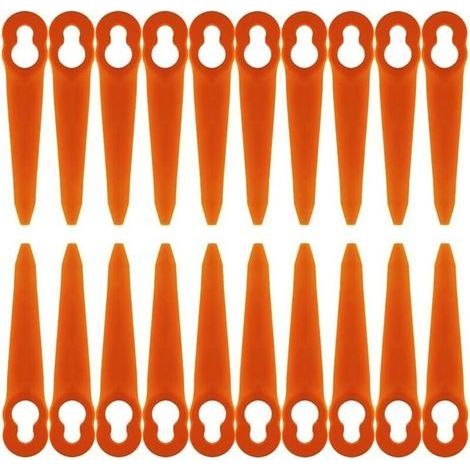 Un juego de 100 cuchillas de repuesto de plástico, compatibles con las cuchillas de cepillo STIHL Polycut 2-2, Polycut 3-2 FSA 45, FSA 57, FSE 52 y SWIFT 40 V (1/4)