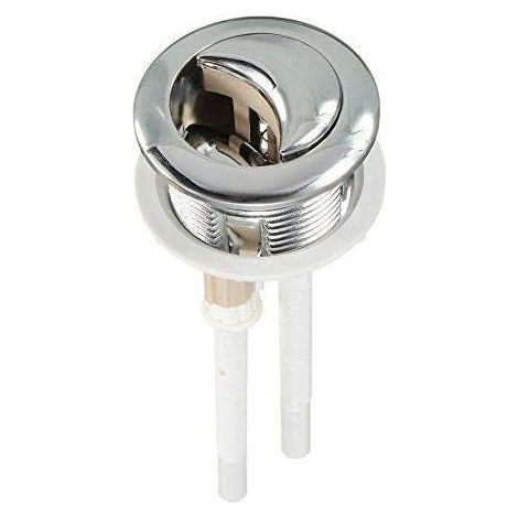 38-mm-Doppeldruckknopf für die Toilettenspülung, verchromt, Hochdruckpumpe, Toilettenzubehör, Schließwerkzeug (1/5)