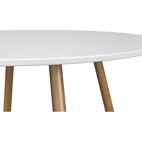 Mömax Esstisch John Weiß MDF rund L/B/H ca. 100/100/75 cm (1/5)