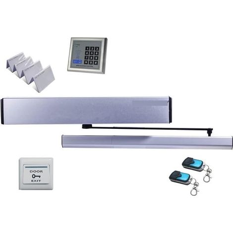 Kit d'ouvre-portes automatiques 100 kg de poids vers l'intérieur ouvre-porte battante automatique/opérateur de porte battante plus proche (clavier, serrure de porte, capteur IR) pour accessoires de po (1/5)