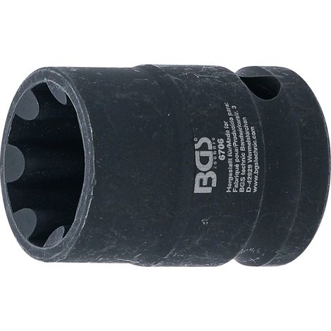 BGS llave de vaso especial para pinzas de freno Audi S5 / Q5 - 6706 (1/4)