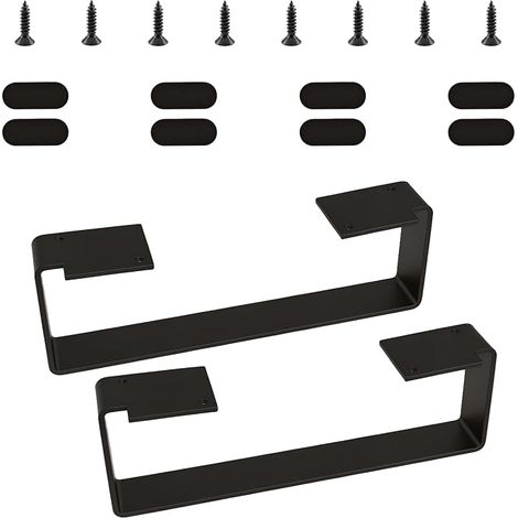 Furniture Legs, Table Legs, Black, 30 x 10 cm (1/5)
