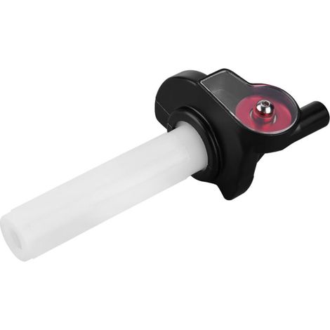 Jeffergarden Poignées d'accélérateur visuelles de 22 mm pour moto tout-terrain, poignée tournante rouge à rouleaux-DOU