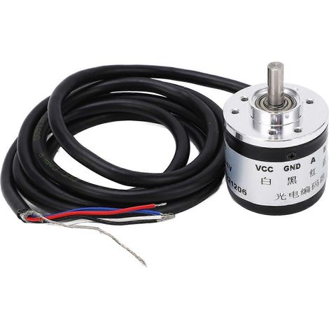 Fotoelektrischer Drehgeber mit Getriebemotor, Inkrementalgeber, 6 mm D-Typ-Abtriebswelle, 5–24 V, HAJ45P
