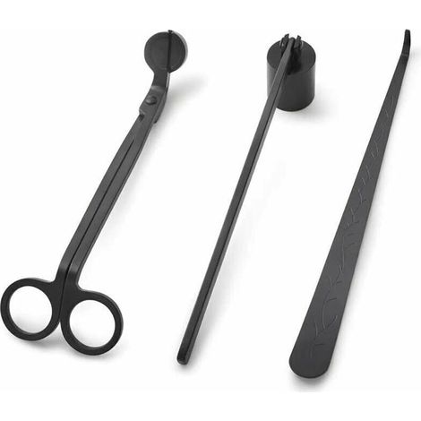 Éteignoir À Bougie - Tondeuse De Mèche Et Dipper De Mèche En Acier Inoxydable - Kit Entretien Bougies - 3 Pièces (1/4)