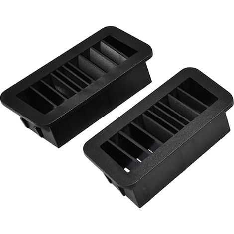 Lot de 2 housses de grille d'aération noires pour pare-brise, tableau de bord, compatibles avec Transporter T4 (1/5)
