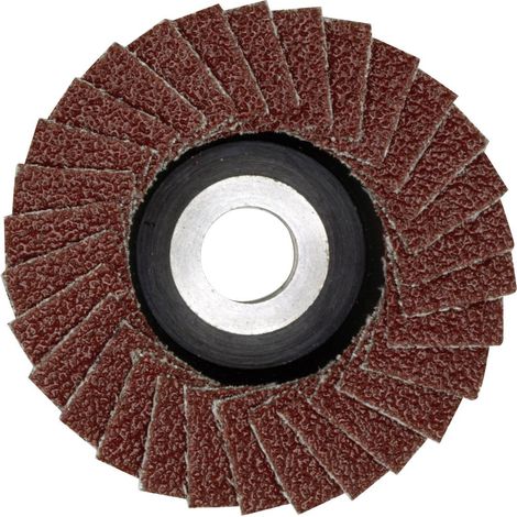 Proxxon 28591 Disco lamellare Diametro 50 mm Ø foro 10 mm Dimensione dei grani 240 Ghisa malleabile, Ghisa, Acciaio ino