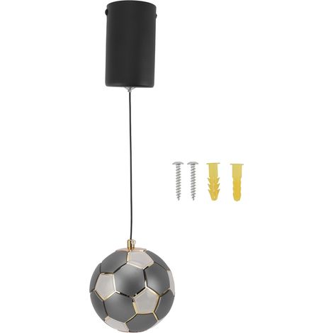 Ortviai Suspension LED en forme de ballon de football pour intérieur – design créatif, économie d’énergie, lumière chaude (1/5)