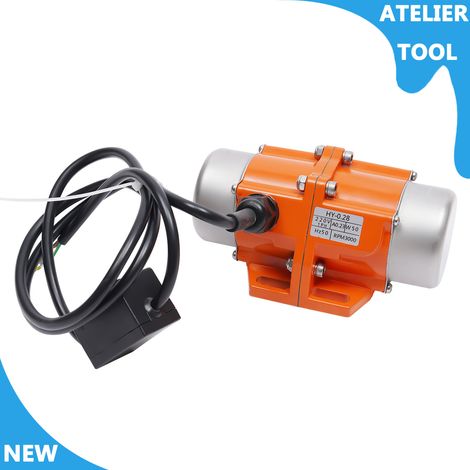 ATELIER Moteur de vibration d'alliage d'aluminium 3000Rpm de moteur de vibrateur monophasé 50W 220V (1/5)