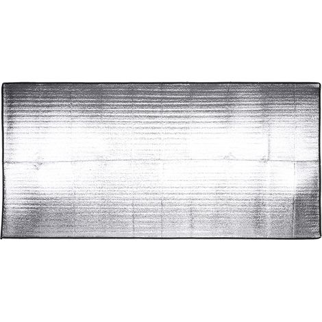 Matelas de couchage pliable pour camping en plein air Tapis EVA en feuille d'aluminium étanche à l'humidité (1 x 2 m)