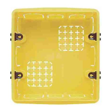 Caja de resina empotrada cuadrada BTI506E para 6 módulos (3+3)