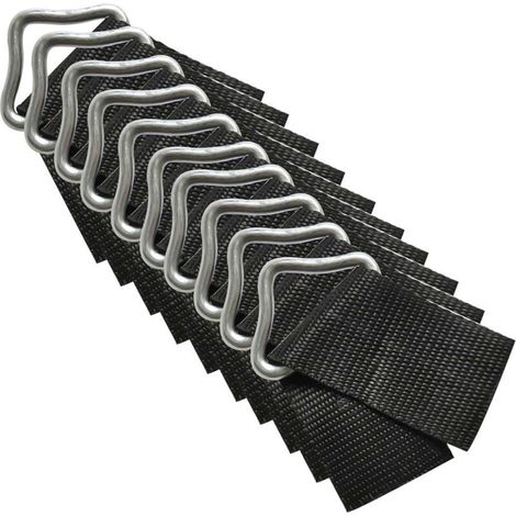 Boucle Triangle Trampoline, 10pcs Anneaux Triangle Boucle V-Rings, Haute Résistance à l\\'érosion Boucle Triangle en métal pour Réparation de Remplacement de Trampoline (1/5)