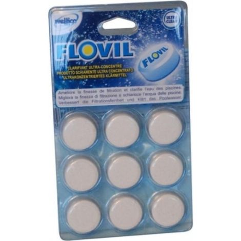 Flovil Clarifiant Ultra concentré, pour Tous Types de filtres piscines - Lot de 27 pastilles - Made in France (1/2)