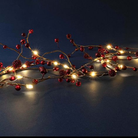 Guirlande micro led baies rouge (1/3)