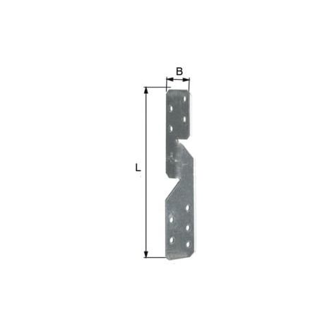 GAH  Alberts  Ancoraggi  per  travi  L/R  210  x  33  x  2  mm  -  338084 (1/3)
