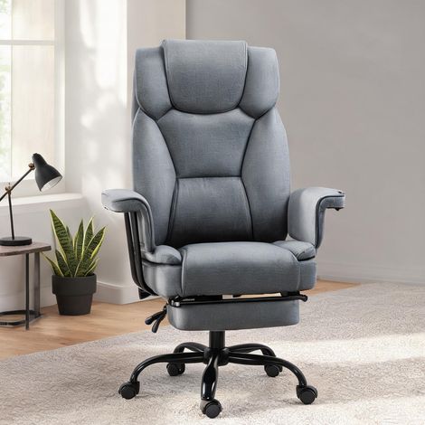 Chaise de bureau en similicuir acier MDF mousse 68 x 80 x 126 cm (1/5)