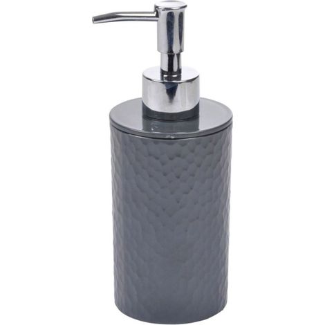Distributeur de Savon Martelé "Urban" 19cm Anthracite