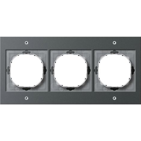 Gira Marco embellecedor 3f Gira TX44 (WG UP) Antracita [021367], 0213 67