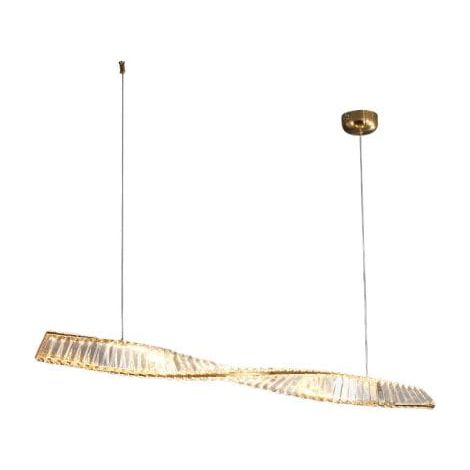 Bohemia - Lámpara colgante moderna de cristal 120 cm (1/4)