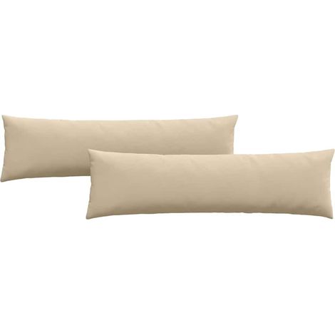 Maison Exclusive - Sofakissen 2 Stück Creme 145 x 40 cm Stoff