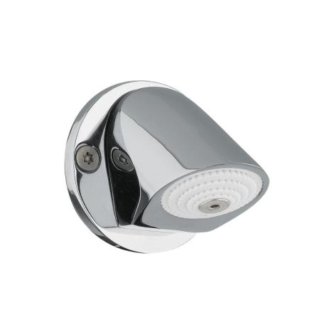 Braccio doccia antivandalo con soffione fisso attacco G 1/2" 55 mm cromo accessorio bagno soffione (1/2)