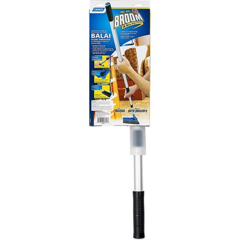 Strumento di pulizia Camco telescopic broom setole morbide manico telescopico