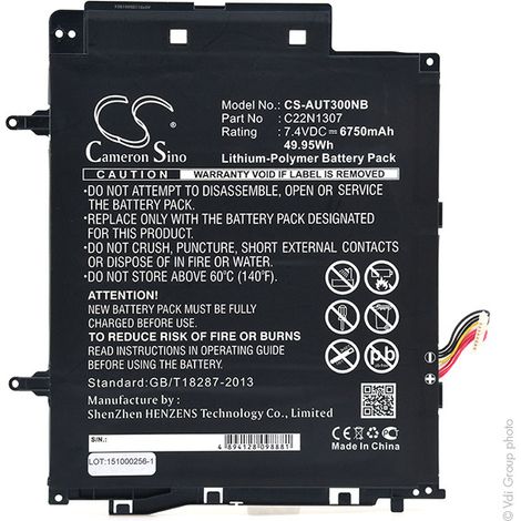 NX - Batterie ordinateur portable 7.4V 6750mAh - 0B200-00570000C22N1307 (1/4)