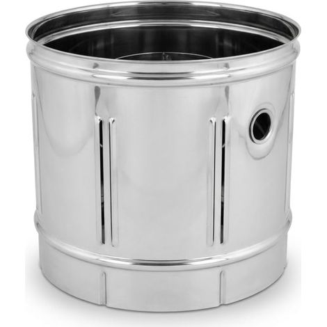 MAKA Modulo Lineare 250 mm Canna Fumaria Coassiale Doppia Parete Inox Ø 200/300 mm (1/5)